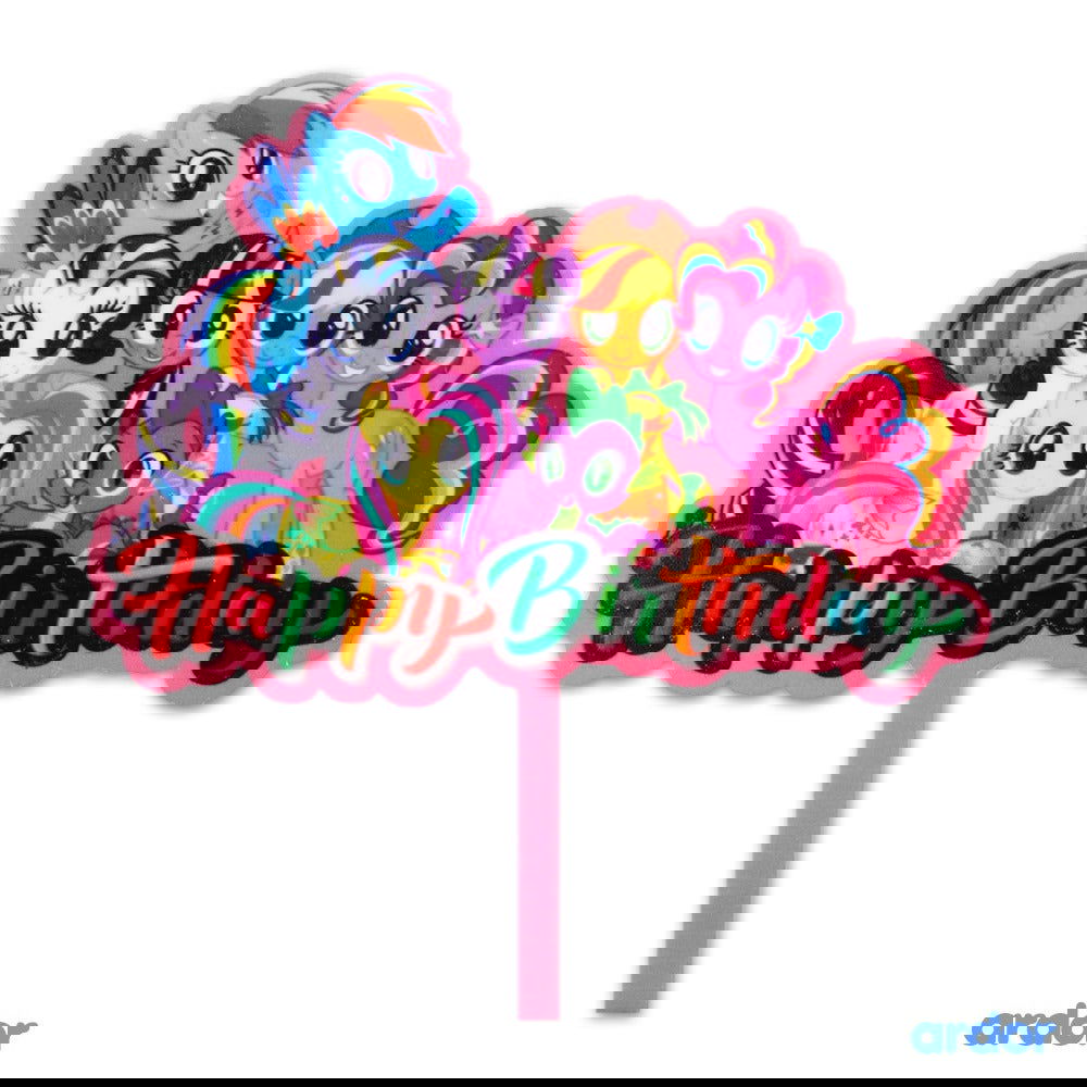 My Little Pony Theme Cake Topper - ardor