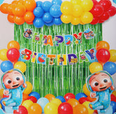 Pack of 100 | Birthday Party Pack | Cocomelon Theme Birthday Party decor - ardor