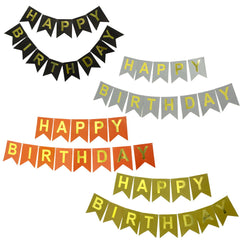 Plain Happy Birthday Bunting Banners - ardor