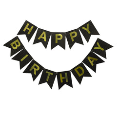 Plain Happy Birthday Bunting Banners - ardor