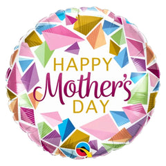 Qualatex Happy Mother's Day Round Foil Balloons - ardor