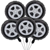 Wheel Foil Balloons 5 Pcs Set