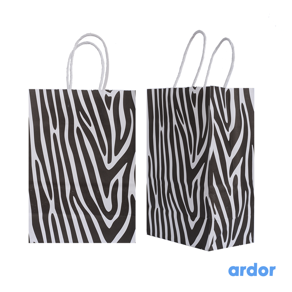 Zebra Print goodie Bag Pack of 12 - ardor
