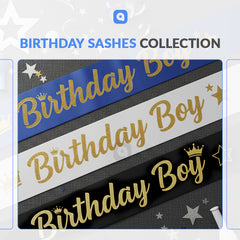 Birthday Boy Sashes – Multi Color Party Accessories | Ardor