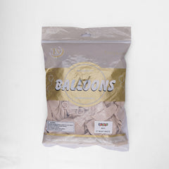 Pack of 100 - 12 inch - Milky White latex Balloon - Premium Quality Balloons for Parties & Events