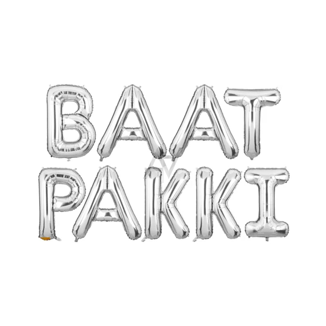 Baat Pakki Foil Balloons Set