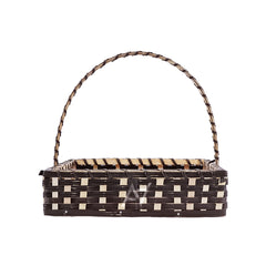 Set of 5 - Coffee Brown Square Cane Baskets for Gifting or Wedding decoration