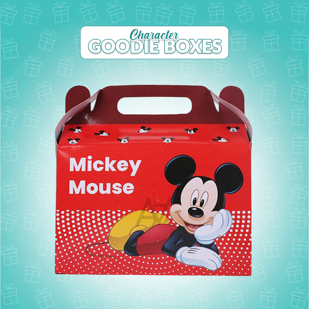 Pack of 10 - Mickey Mouse Theme Goodie Boxes - Ali Akbar Decoration