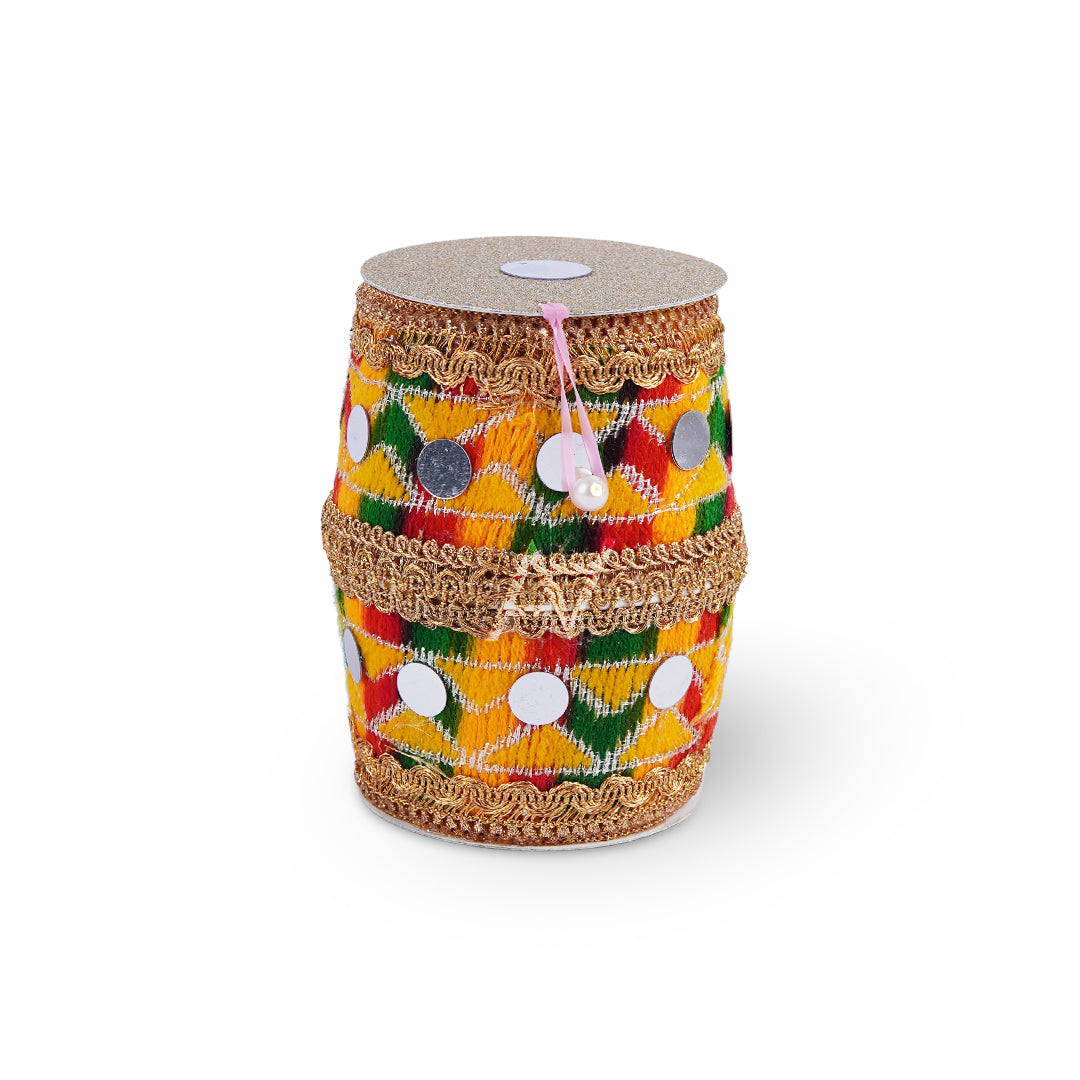 Multi Color Dhol Shape Nikkah Pouches