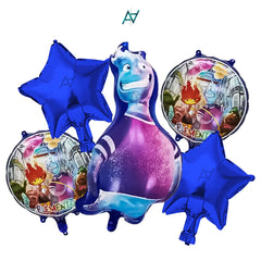 Elemental 5 Pcs Foil Balloon Pack | Party Supplies by Ali Akbar Decoration