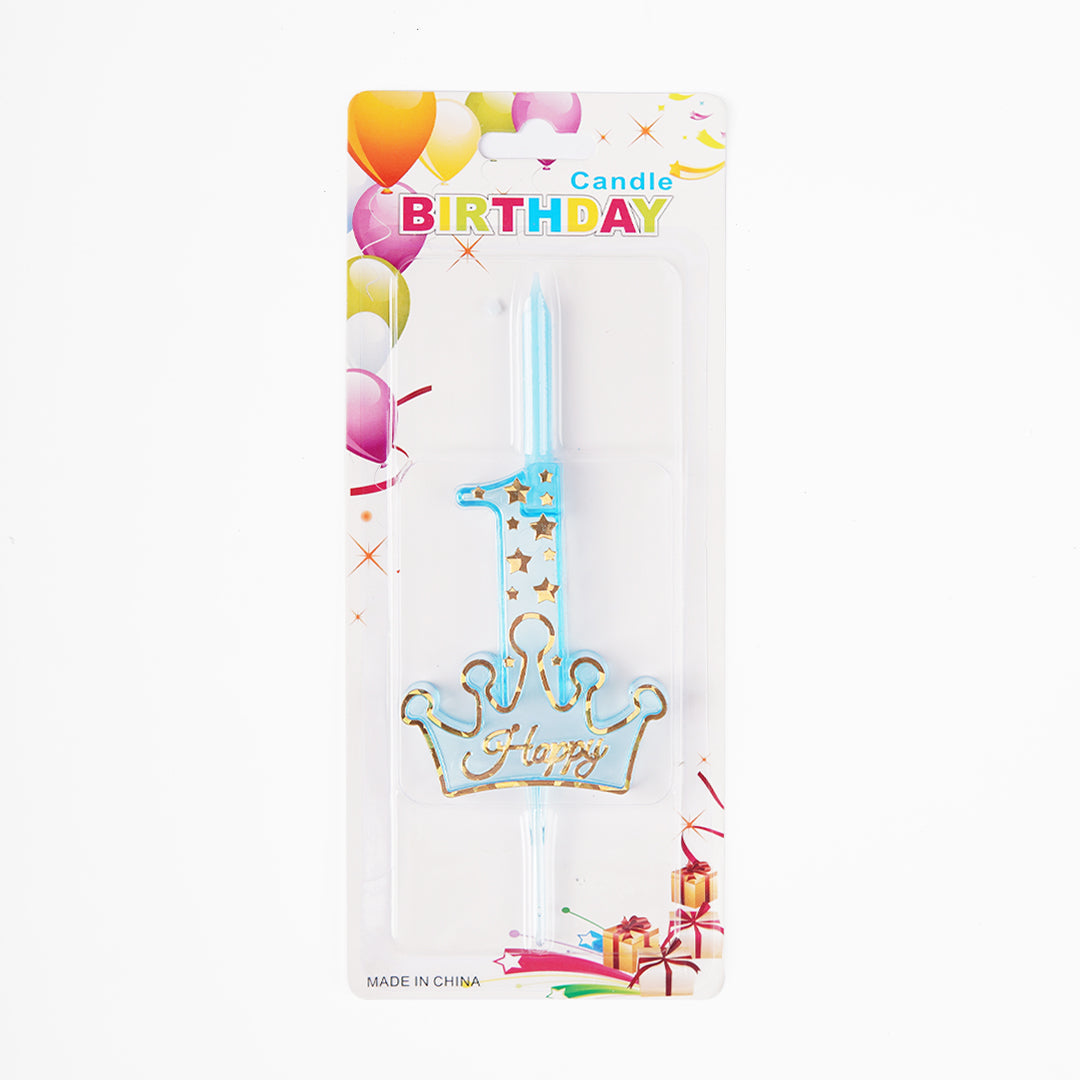 Crown Number 1 Candles Birthday Candles Birthday Party Decor