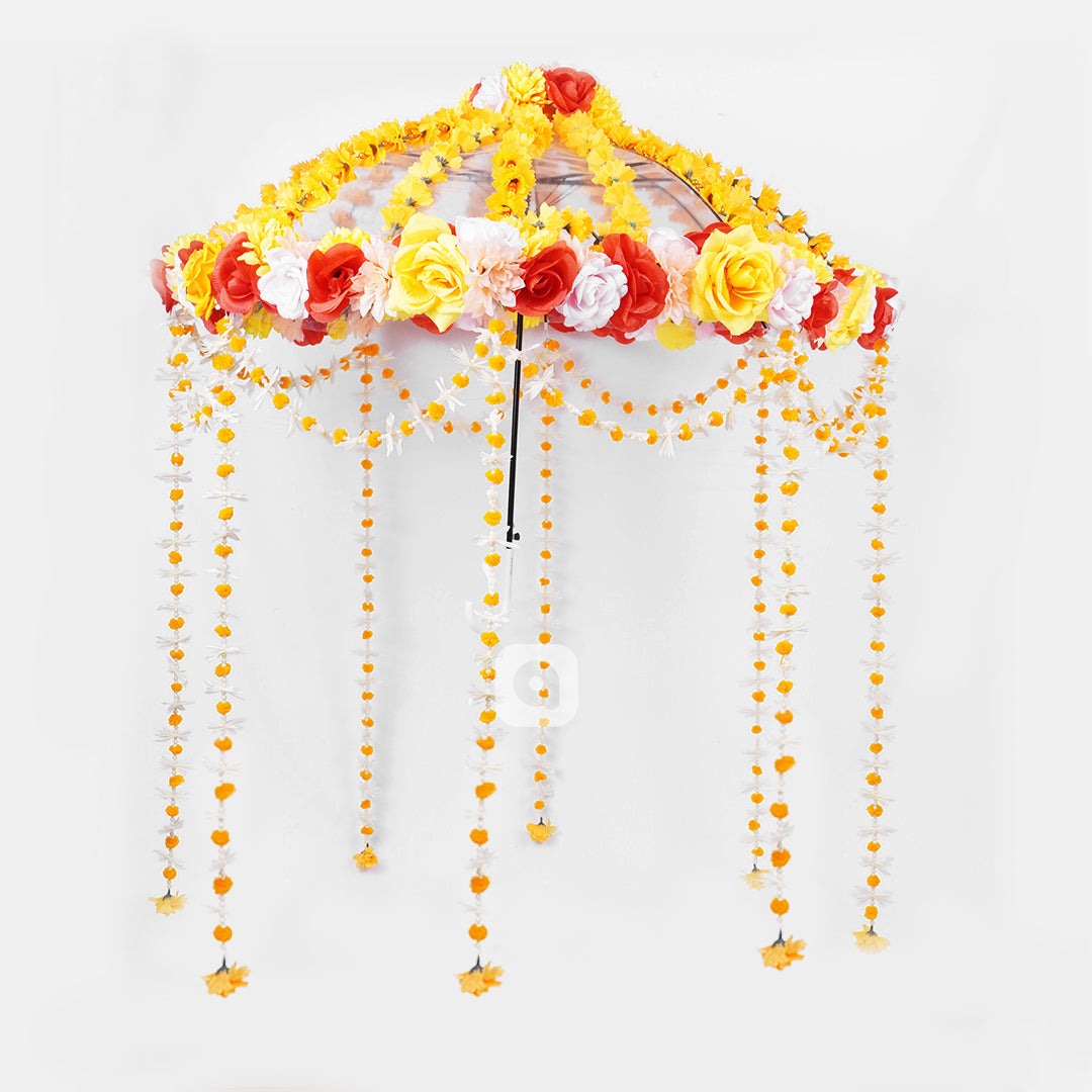 Handcrafted Wedding Decorative Umbrella – Traditional Embellished Design