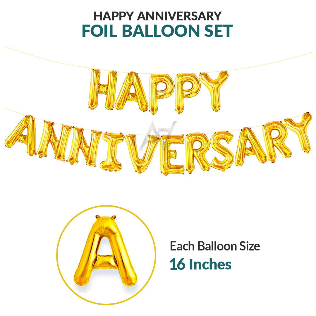 Happy Anniversary Foil Balloon
