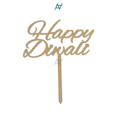 Happy Diwali Cake Topper – Festive Party Decoration | Ali Akbar Decorations