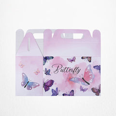 Pack of 10 - Butterfly Theme Goodie Boxes - Ali Akbar Decoration