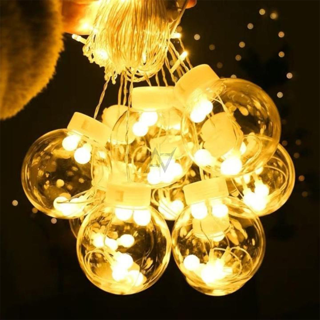 Warm Color Ball Curtain Led Fairy Light