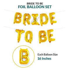 Bride To BE Foil Balloons Set