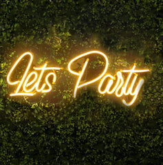 Let's Party Neon Sign