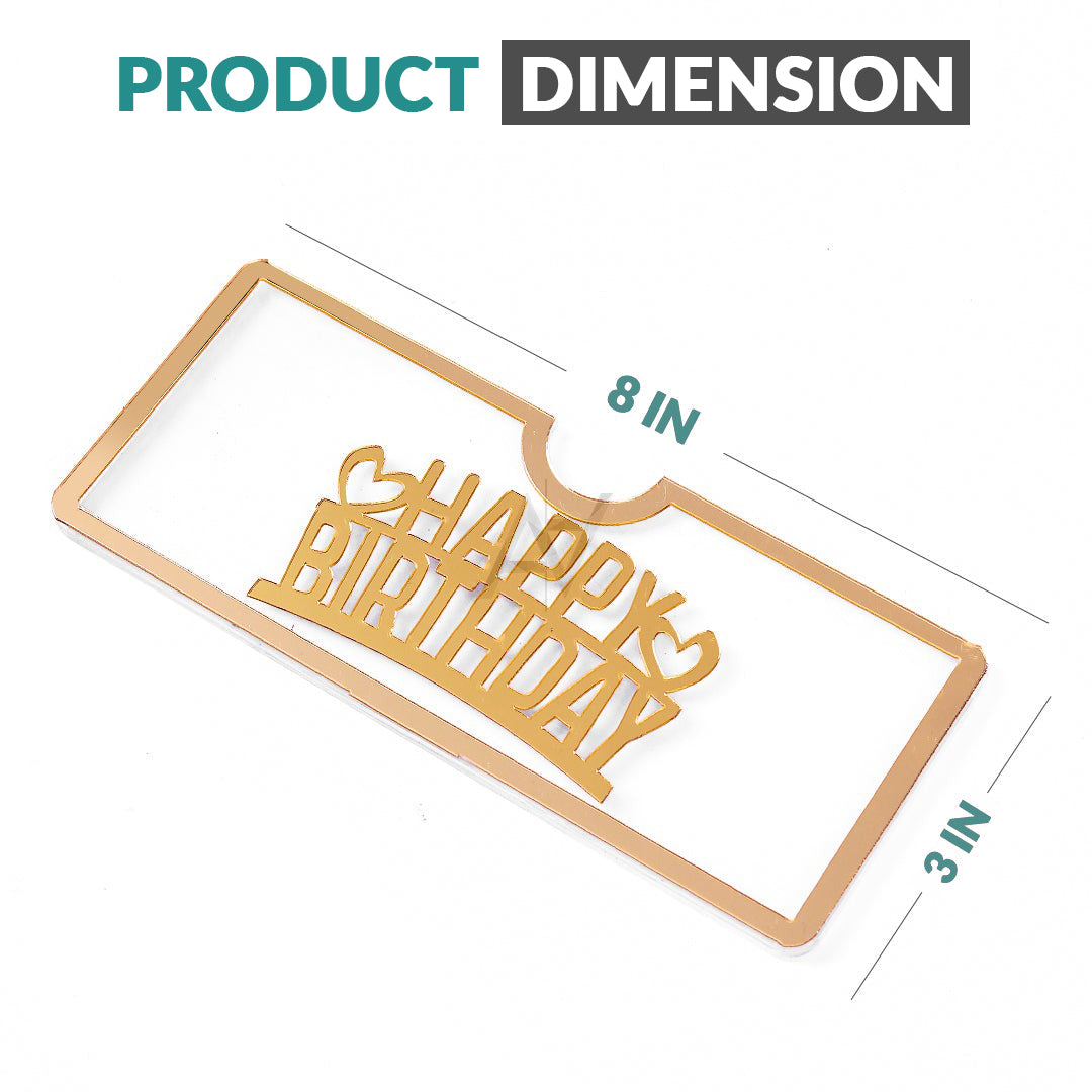 Happy Birthday Acrylic Envelopes