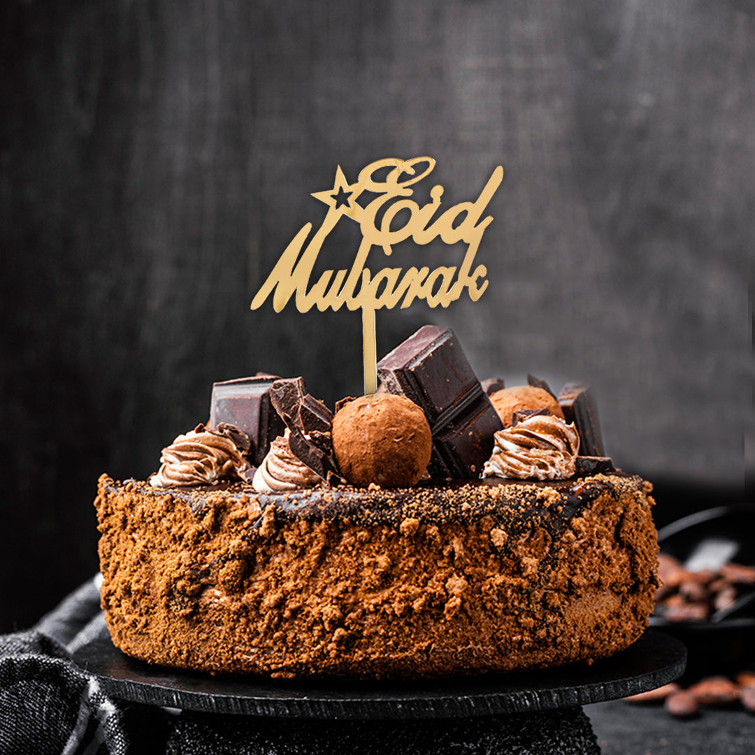 Eid Mubarak Cake Topper