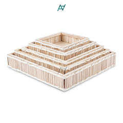 Wooden Square Storage Basket for Home or Gifting