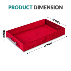 Set of 2 – Velvet Trays for Gifting & Wedding