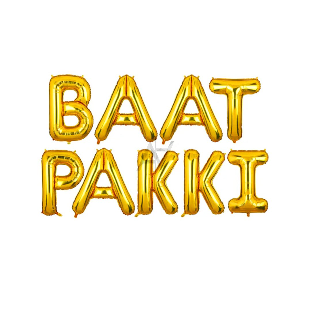 Baat Pakki Foil Balloons Set