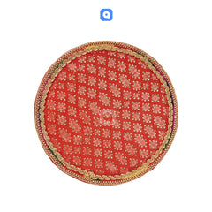 Round Jamawar Tray for Wedding & Festive Gifts – Ardor Pakistan