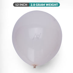Pack of 100 - 12 Inches - Greish Pink latex Balloon - Premium Quality Balloons for Parties & Events