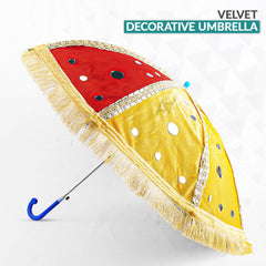 Decorative Velvet Umbrella