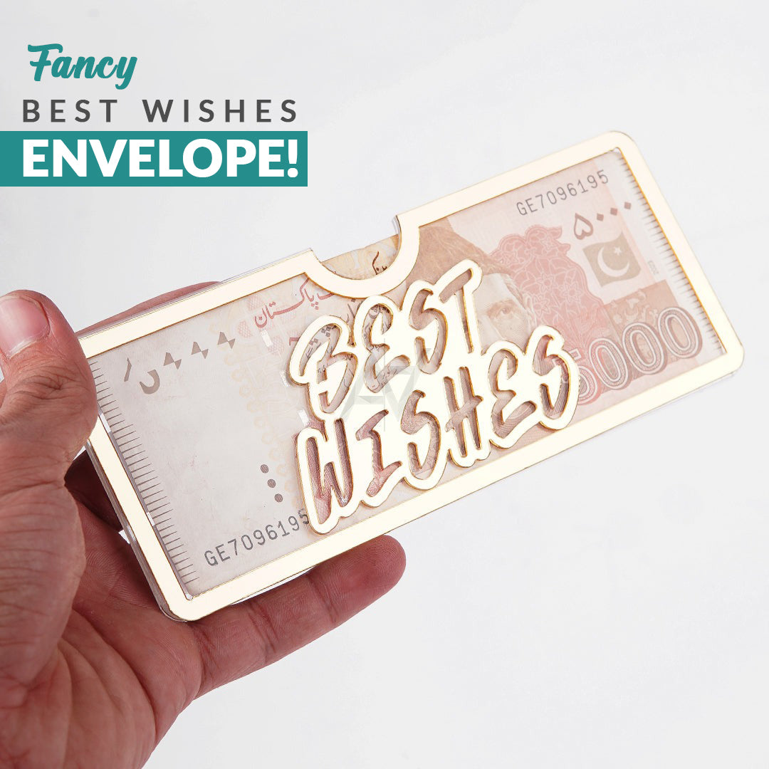 Best Wishes Acrylic Envelopes