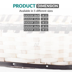 Brown & White Round Cane Serving & Storage Tray for Home Decor