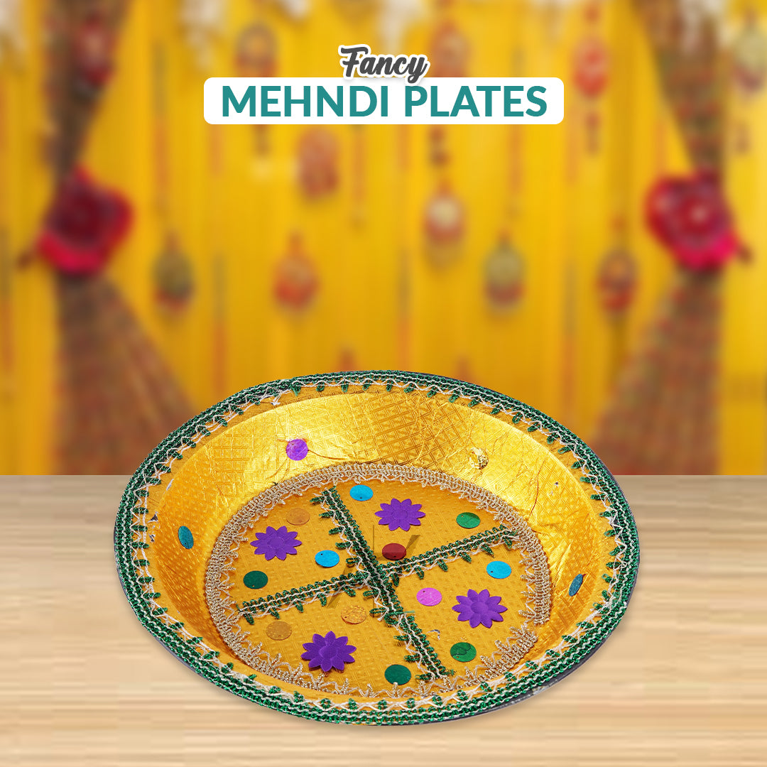 Fancy Mehndi Plates