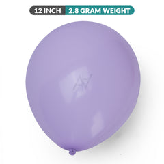 Pack of 100 - 12 Inch - Macron Purple latex Balloon - Premium Quality Balloons for Parties & Events