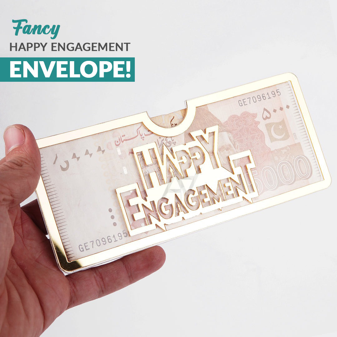 Happy Engagement Acrylic Envelopes