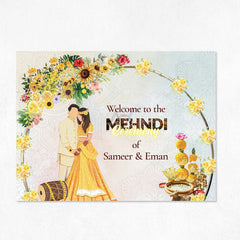Customize Festival | Mehndi Welcome Board