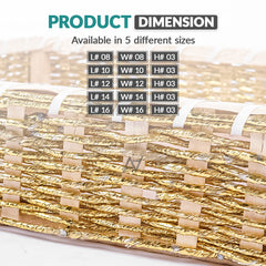 Golden Square Jute Storage Basket for Home or Gifting