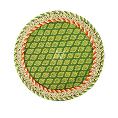 Round Shaped Decorated Tray