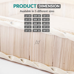 Wooden Square Storage Basket for Home or Gifting