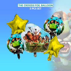 The Croods 5 Pcs Foil Balloon Pack | Party Supplies by Ali Akbar Decoration