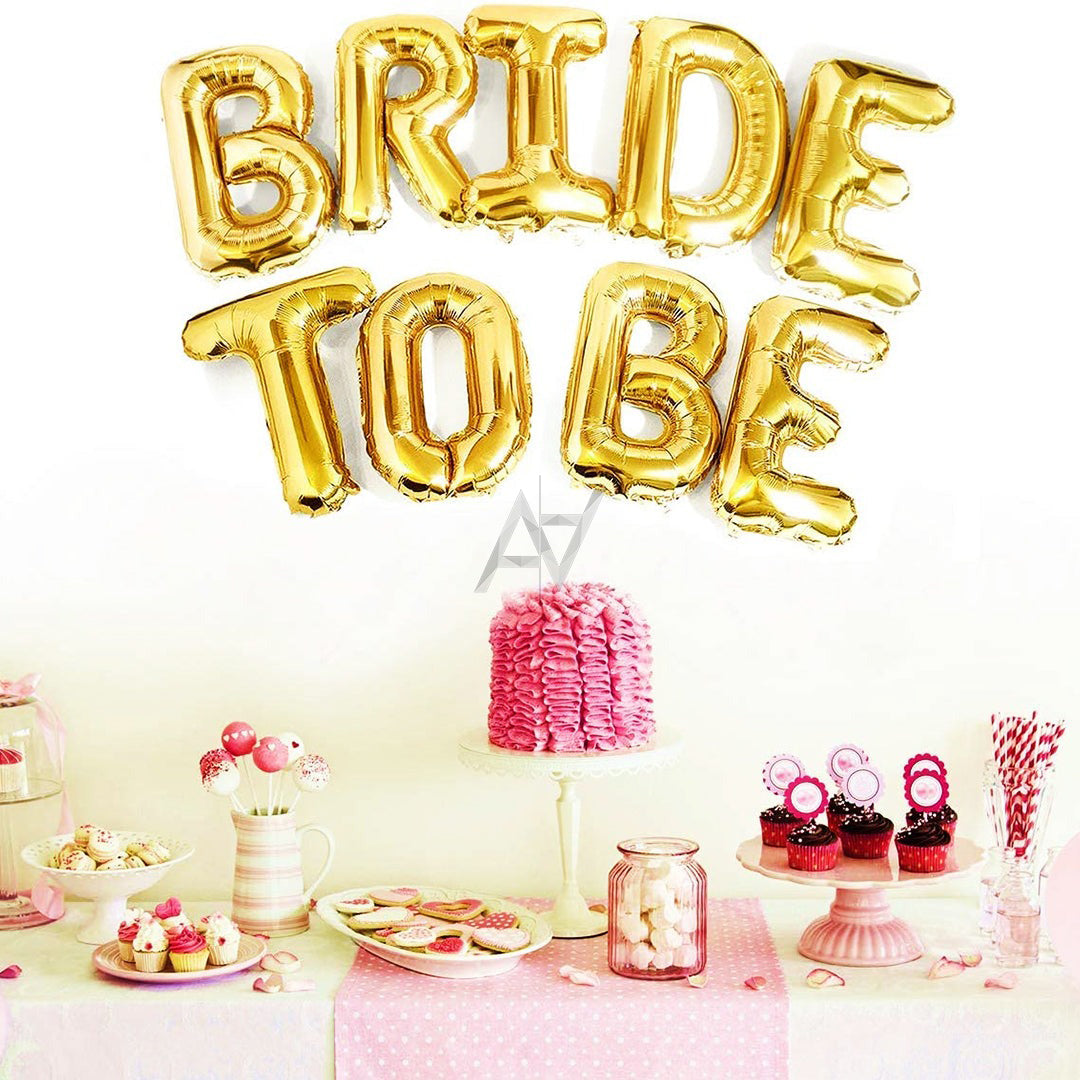 Bride To BE Foil Balloons Set