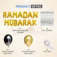 Golden & Black Ramadan Balloon Kit Bundle
