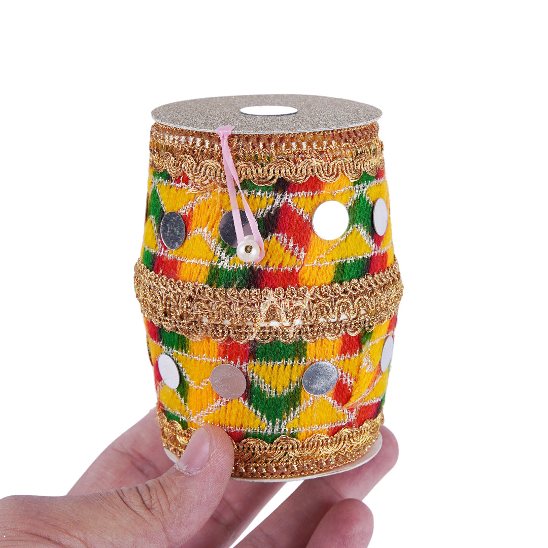 Multi Color Dhol Shape Nikkah Pouches