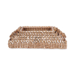 5 Pcs Set - Rectangle Jute Baskets