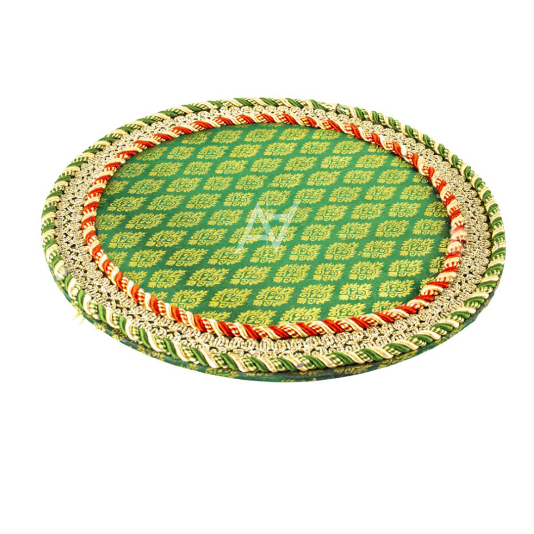 Round Shaped Decorated Tray