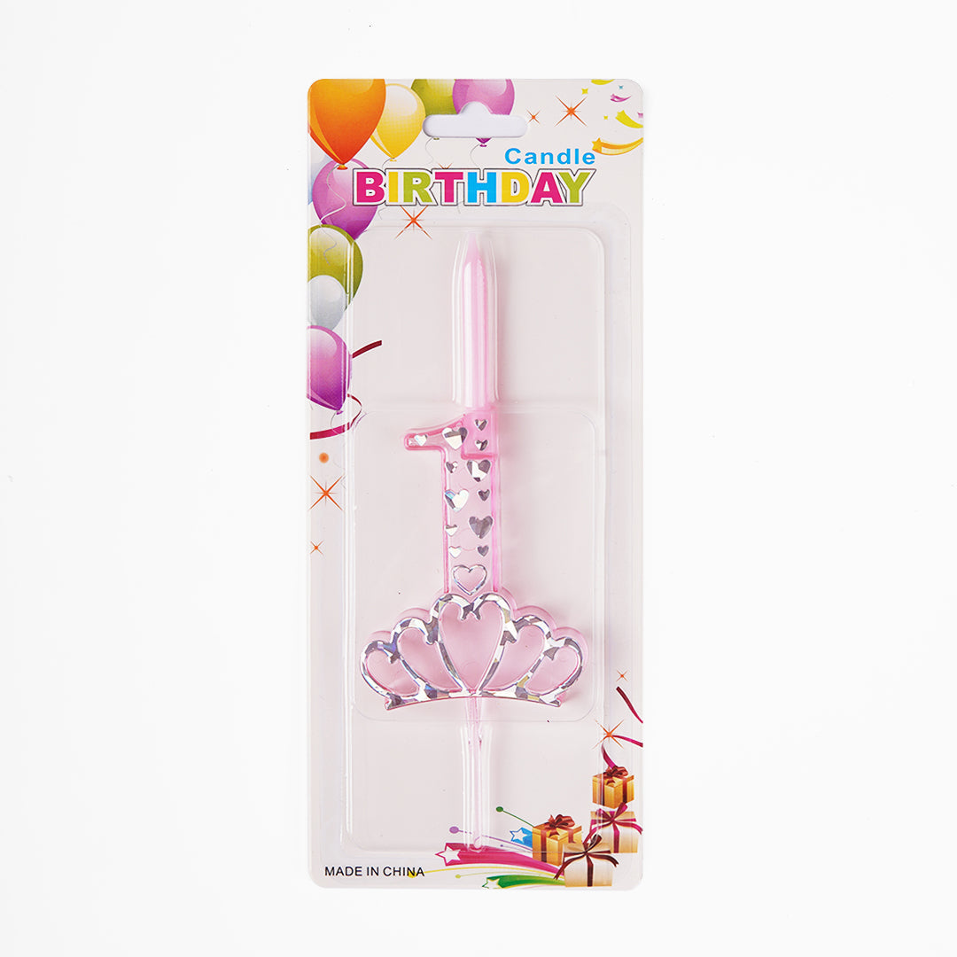 Crown Number 1 Candles Birthday Candles Birthday Party Decor