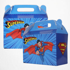 Pack of 10 - Super Man Theme Goodie Boxes - Ali Akbar Decoration