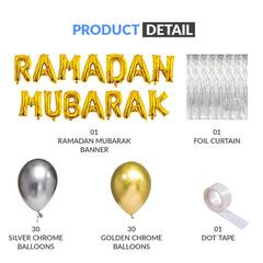 Golden & Silver Ramadan Balloon Kit Bundle