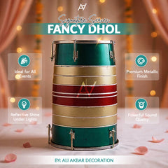 Fancy Dhol for Mehndi & Wedding Events – Decorative Traditional Dhol