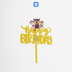 Happy Birthday Acrylic Cake Topper